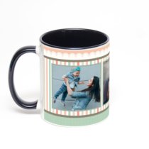 Чёрная кружка с фотопечатью