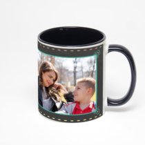 Чёрная кружка с фотопечатью