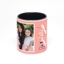 Чёрная кружка с фотопечатью