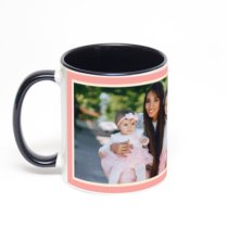 Чёрная кружка с фотопечатью