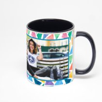 Чёрная кружка с фотопечатью