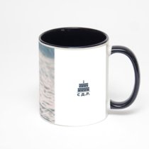 Чёрная кружка с фотопечатью