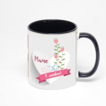 Чёрная кружка с фотопечатью