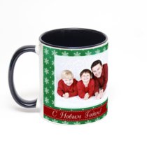 Чёрная кружка с фотопечатью