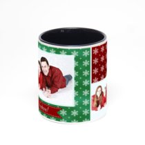 Чёрная кружка с фотопечатью