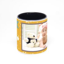 Чёрная кружка с фотопечатью