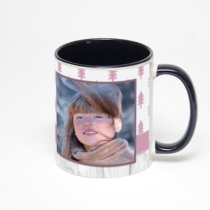 Чёрная кружка с фотопечатью