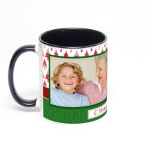 Чёрная кружка с фотопечатью