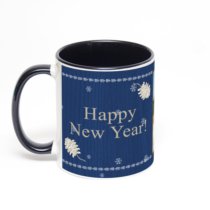 Чёрная кружка с фотопечатью