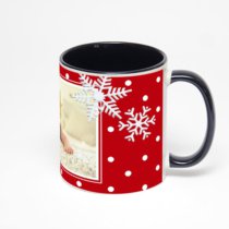 Чёрная кружка с фотопечатью