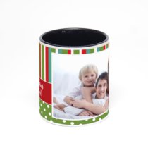 Чёрная кружка с фотопечатью