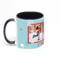 Чёрная кружка с фотопечатью