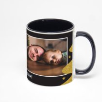 Чёрная кружка с фотопечатью