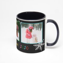 Чёрная кружка с фотопечатью