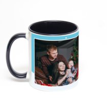 Чёрная кружка с фотопечатью