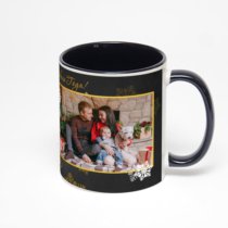 Чёрная кружка с фотопечатью