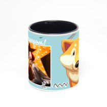 Чёрная кружка с фотопечатью