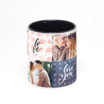 Чёрная кружка с фотопечатью