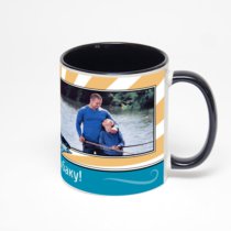 Чёрная кружка с фотопечатью