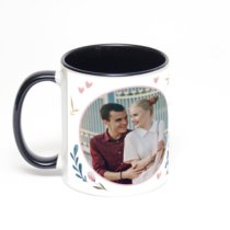 Чёрная кружка с фотопечатью