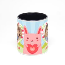 Чёрная кружка с фотопечатью