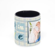 Чёрная кружка с фотопечатью