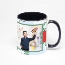 Чёрная кружка с фотопечатью