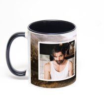 Чёрная кружка с фотопечатью