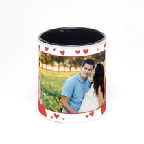 Чёрная кружка с фотопечатью