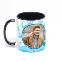 Чёрная кружка с фотопечатью