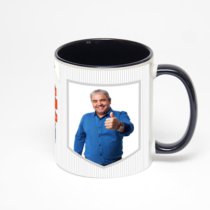 Чёрная кружка с фотопечатью