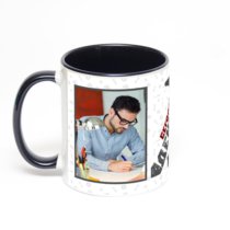 Чёрная кружка с фотопечатью