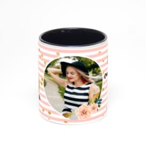 Чёрная кружка с фотопечатью