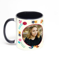 Чёрная кружка с фотопечатью