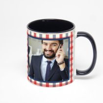 Чёрная кружка с фотопечатью