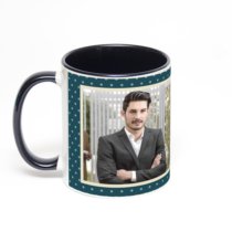 Чёрная кружка с фотопечатью