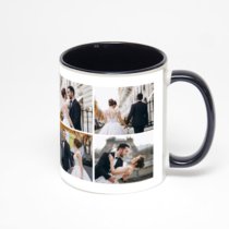 Чёрная кружка с фотопечатью