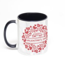 Чёрная кружка с фотопечатью