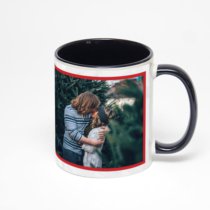 Чёрная кружка с фотопечатью