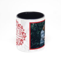 Чёрная кружка с фотопечатью