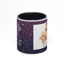 Чёрная кружка с фотопечатью