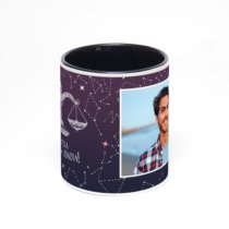 Чёрная кружка с фотопечатью