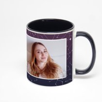 Чёрная кружка с фотопечатью