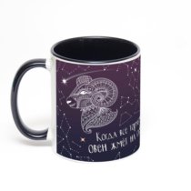 Чёрная кружка с фотопечатью