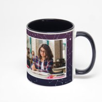 Чёрная кружка с фотопечатью