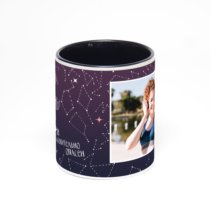 Чёрная кружка с фотопечатью