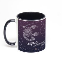 Чёрная кружка с фотопечатью