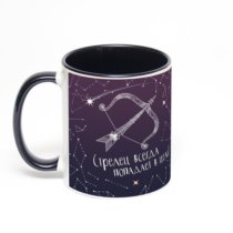 Чёрная кружка с фотопечатью