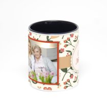 Чёрная кружка с фотопечатью