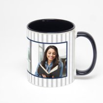 Чёрная кружка с фотопечатью